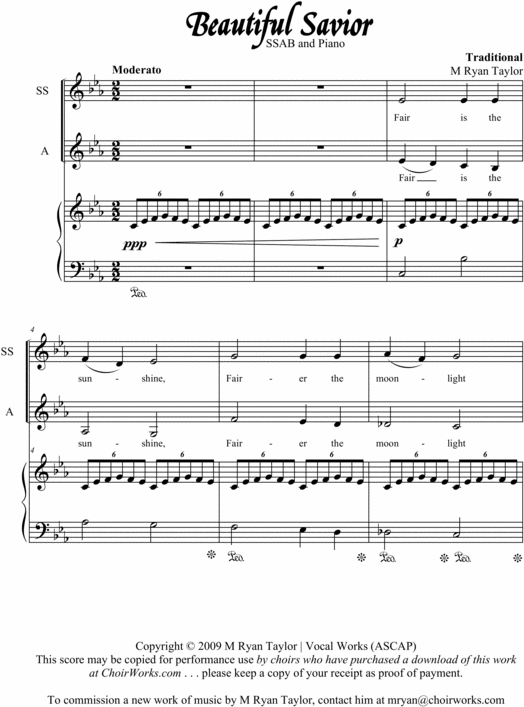 Product picture Beautiful Savior SSAB : Sheet Music