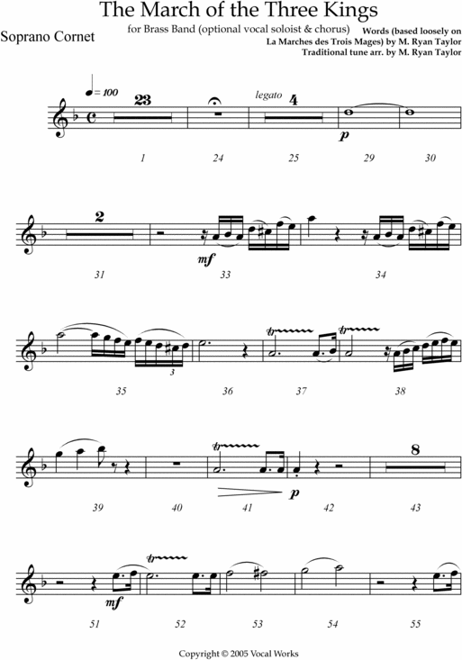 Product picture The March of the Three Kings - Parts for Brass Band