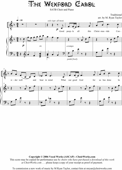 Product picture The Wexford Carol : Sheet Music