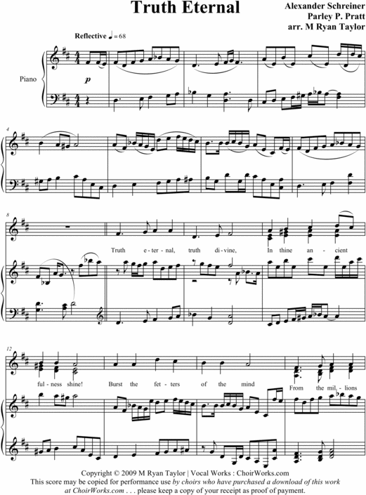 Product picture Truth Eternal : Sheet Music